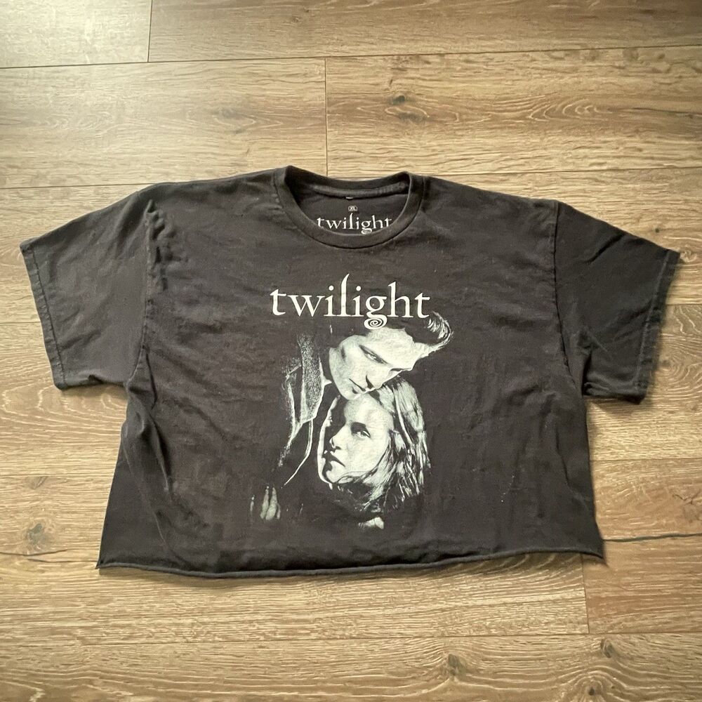Twilight Shirt Women’s XL Crop Top Double Sided